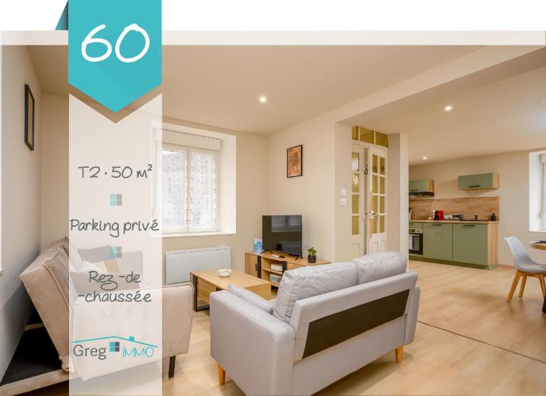 Le 60-Appart'Hôtel-GregIMMO - Ferienwohnung Vieux-Charmont