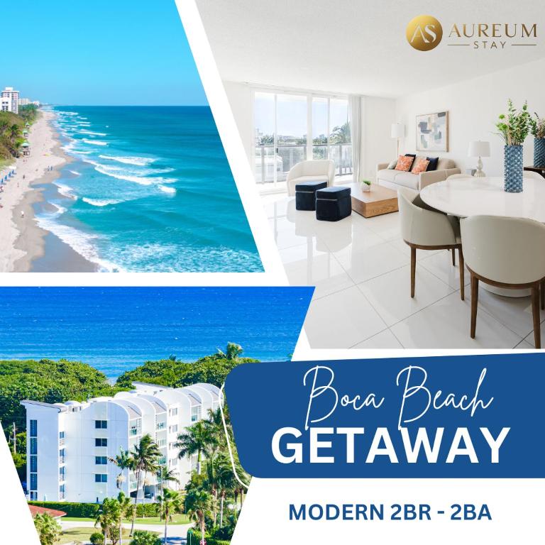 Beachside Modern 2BR 2BA - Bed and Breakfast Boca Raton
