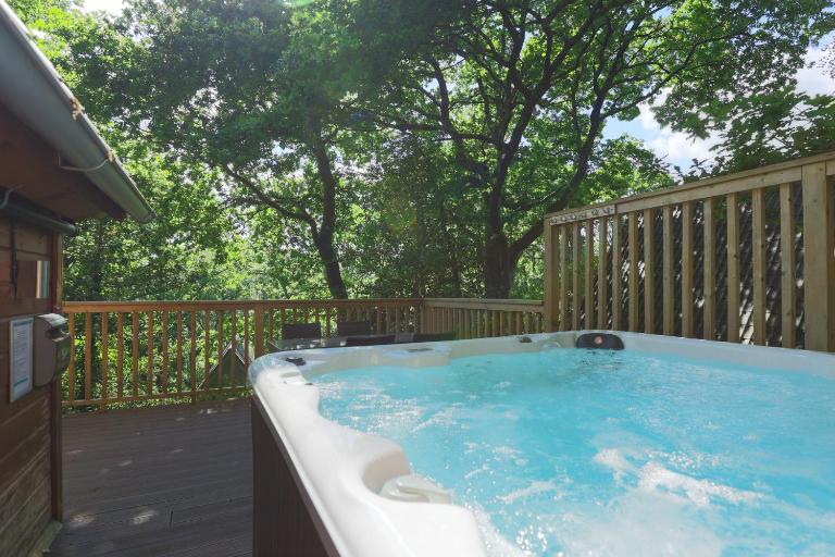 Fern Gully Lodge with Hot Tub - Spa Resort - Devon - Chambres d'hôtes Chudleigh
