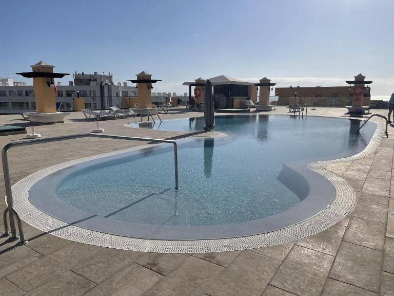 Puesta del sol en playa arena - Ferienwohnung Puerto de Santiago