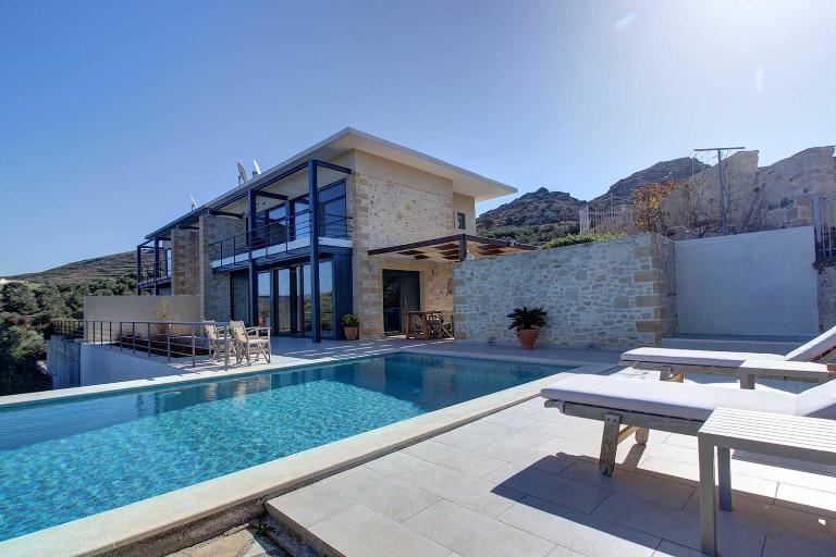 Villa Simera, with pool & great view - Ferienwohnung Fournádos