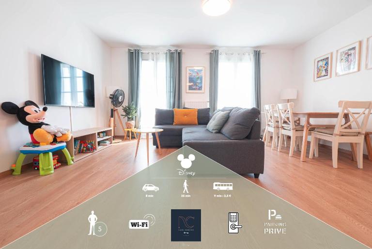 Disneyland-Paris 5 personnes, Wifi, Parking - B&B Serris