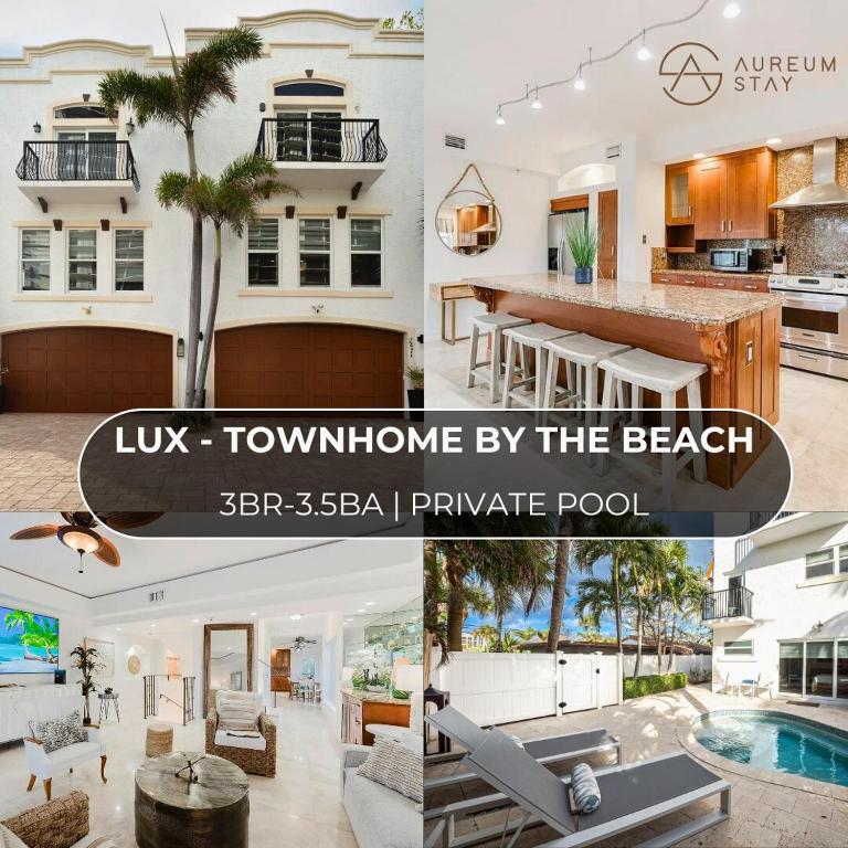 Beachside Luxury Private Townhome with Pool and Ocean Views - Bed and Breakfast Boca Raton