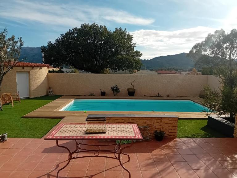 villa avec piscine - B&B Le Boulou