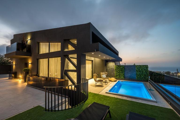 Villa Lia ,4 bedroom with Private Pool & Sea View - B&B Kokkini Chani