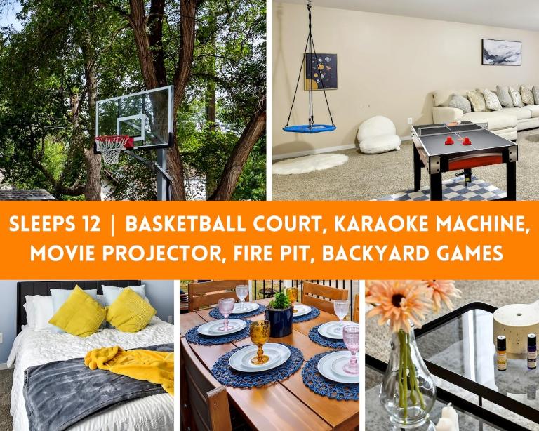 Basketball Court, Pickleball, Karaoke, 6 Beds - Chambres d'hôtes Minneapolis