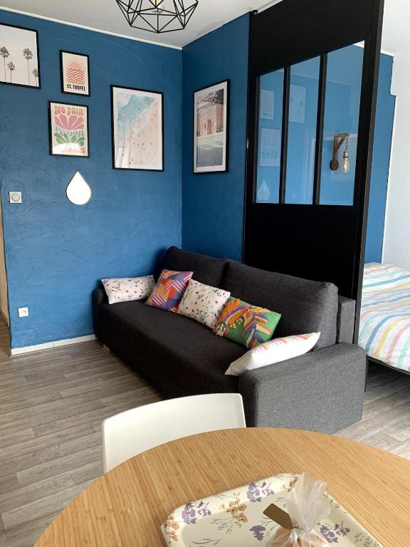 Grand Studio avec Balcon au pied de la Plage Clim Wifi - B&B Saint-Cyprien-Plage
