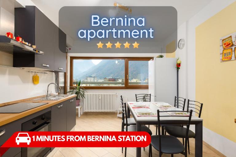 1min from Bernina Express - Mountain View - AC - WiFi - Bed and Breakfast Tirano