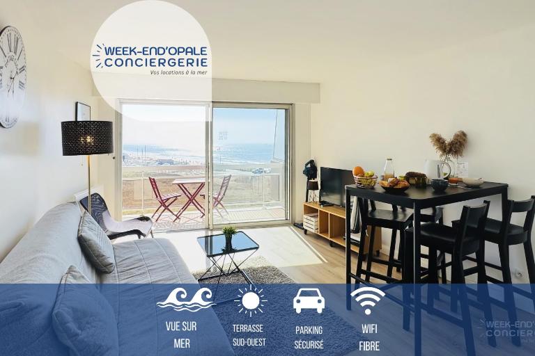 Appartement Vue Mer au pied de la plage de Merlimont - Bed and Breakfast Merlimont