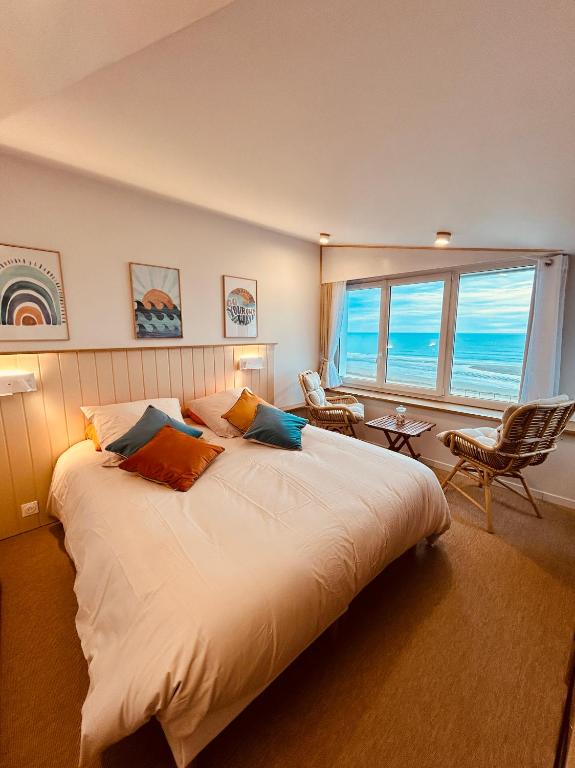 "L'écume de mer" vue mer 2ème étage VILLA PLEIN VENT - Bed and Breakfast Barneville-Carteret