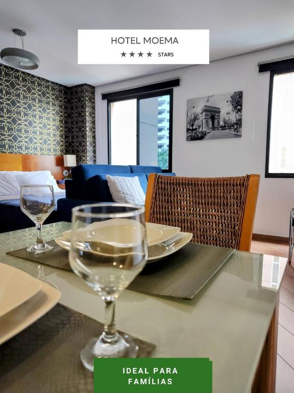 Flat Espaçoso Ibirapuera com Estrutura de Hotel Wi-fi e Recepção 24 horas 9M - Chambres d'hôtes São Paulo