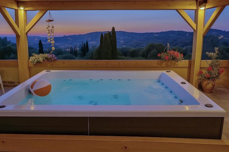 Viros Holiday House Breathtaking Views & Private Mini Pool Jacuzzi in Corfu - B&B Virós
