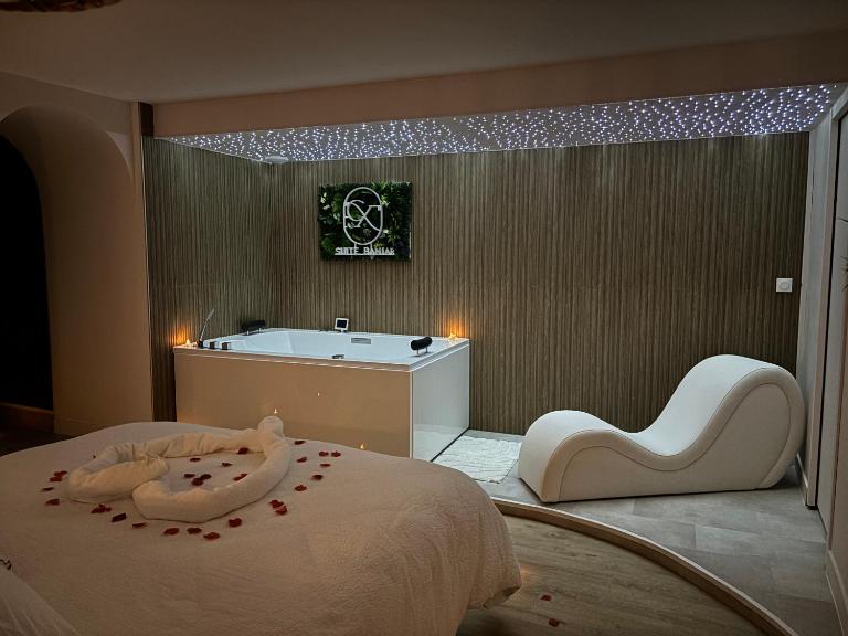 Suite Banjar-Luxe,Balnéo & Sauna - Ferienwohnung Saint-Aubin-d'Aubigné