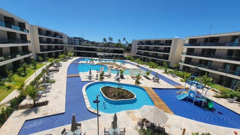 Malia Beach Experience - Muro Alto - Vista piscina central - Flat 205C - Chambres d'hôtes Ipojuca