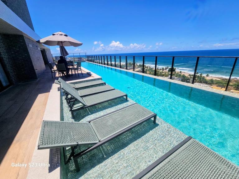 Studio Rooftop em frente ao Mar na Praia de itapua - Ferienwohnung Salvador