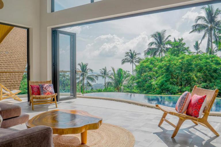 Phra Chan Villa 2BR Infinity Pool & Sea View - B&B Chaweng Noi Beach