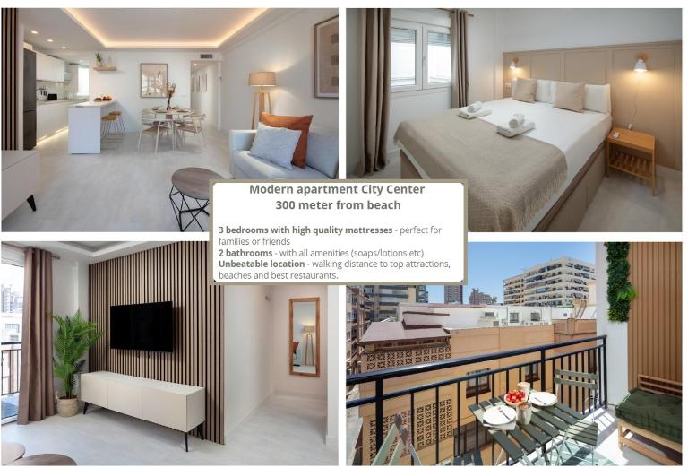 Modern apartment 300m from beach - B&B Fuengirola