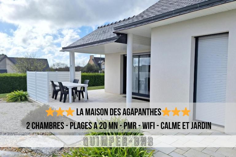 La Maison des Agapanthes - accès PMR - à 20 mn des Plages - B&B Pluguffan