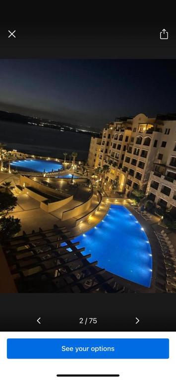 Samarah Resort Apartment D32 at DeadSea, Sea & Pool view - Chambres d'hôtes Suwaymah