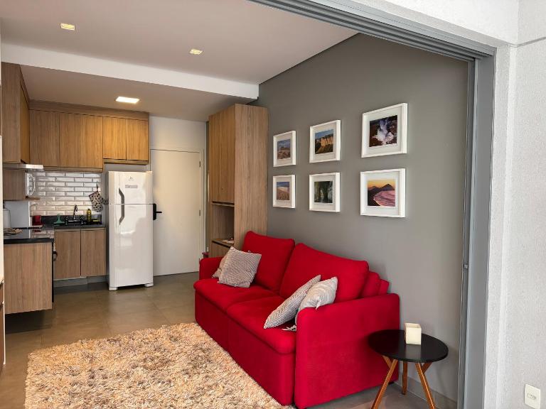 Loft em Moema, próximo ao Metro, com estacionamento no condomínio - Ferienwohnung São Paulo
