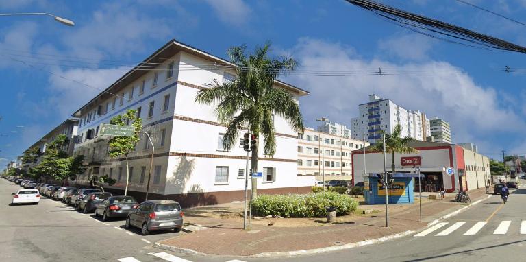 Kitnet WIFI na Praia Grande - Pleno centro da Ocian - Ferienwohnung Praia Grande