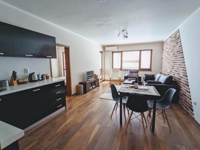Spacious modern 1BR apartment near the gondola - B&B Bansko