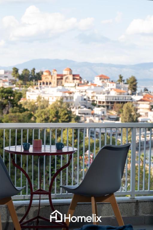 30m² Cosy studio with panoramic sea view - B&B Chalcis