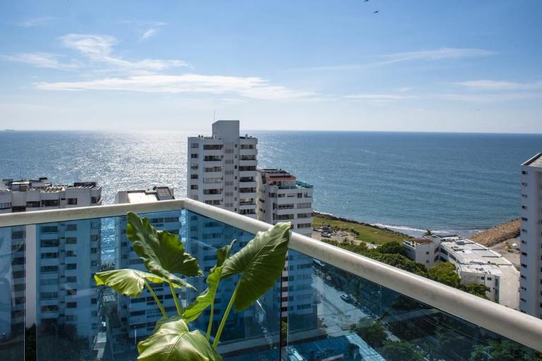 Oceanfront Sunset Apartment - Tu casa vista al mar Cartagena - Chambres d'hôtes Carthagène