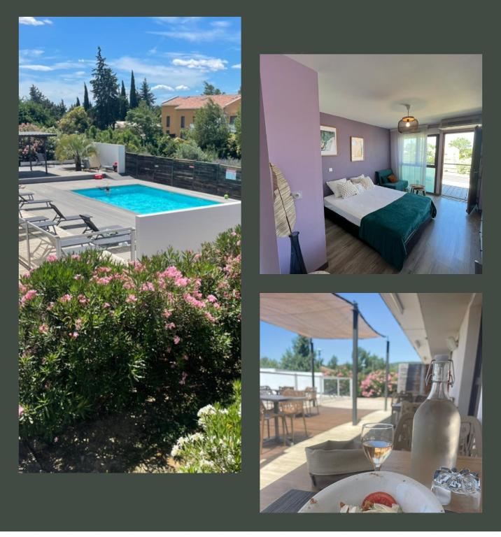 Studio cosy, résidence de tourisme avec piscine - Ferienwohnung Aix-en-Provence