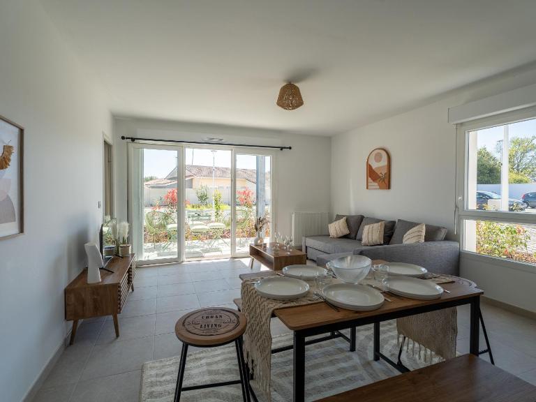 Appartement T4 lumineux à Biscarrosse - 6 à 8 pers. - Parking inclus - FR-1-319-599 - B&B Biscarrosse
