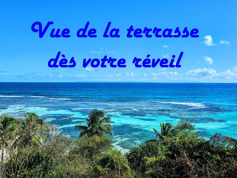 Cocoloco villa 772 vue mer 180 Anse des Rochers - B&B Saint-François