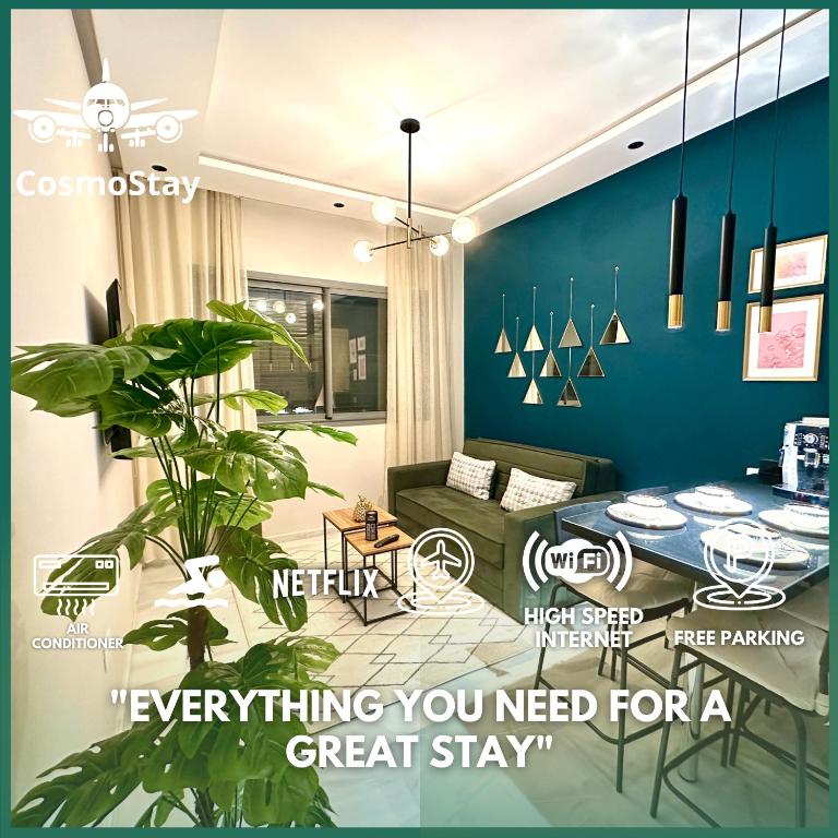 CosmoStay Airport Casablanca Appart - Chambres d'hôtes Zawyat an Nwaçer