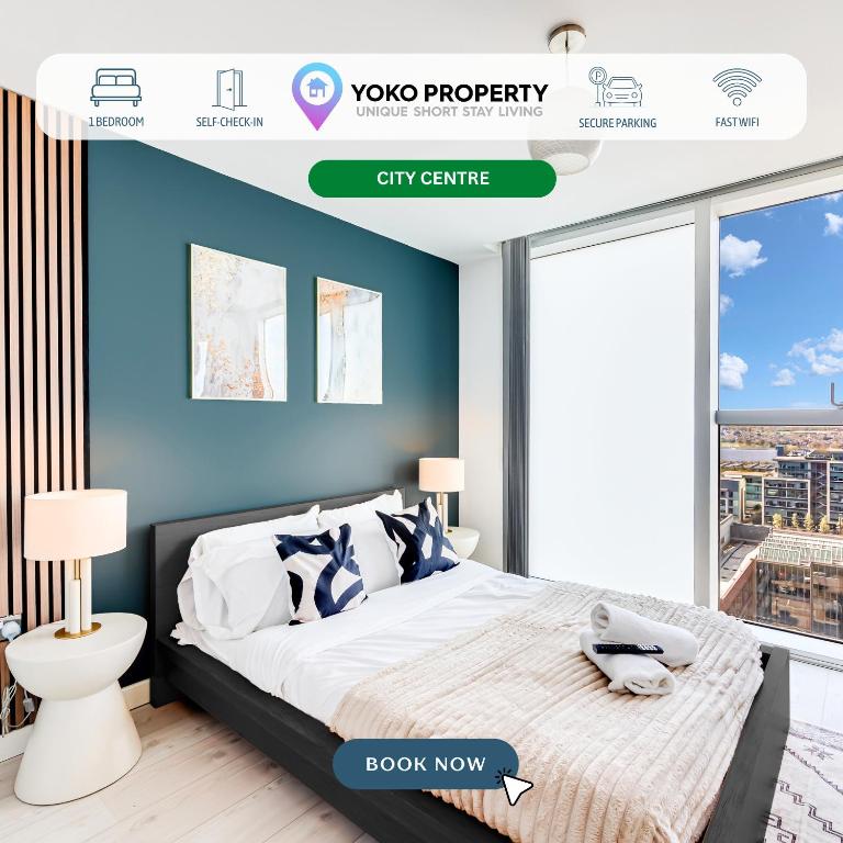 Manhattan Apartment @ The Hub • City Centre • Free Parking • Fast WiFi • Yoko Property - Ferienwohnung Milton Keynes