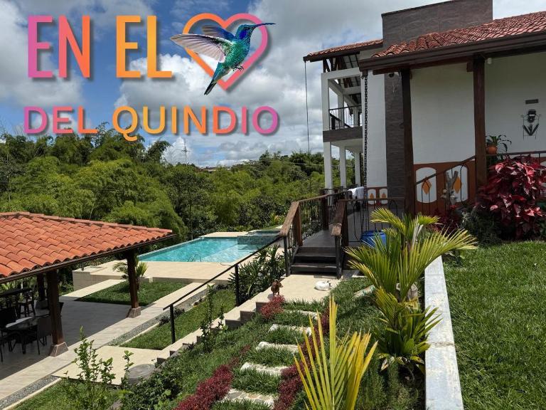 Exclusiva Villa Campestre con Piscina Privada Balcón de Antioquia Eje Cafetero Montenegro, Quindio - Bed and Breakfast Montenegro