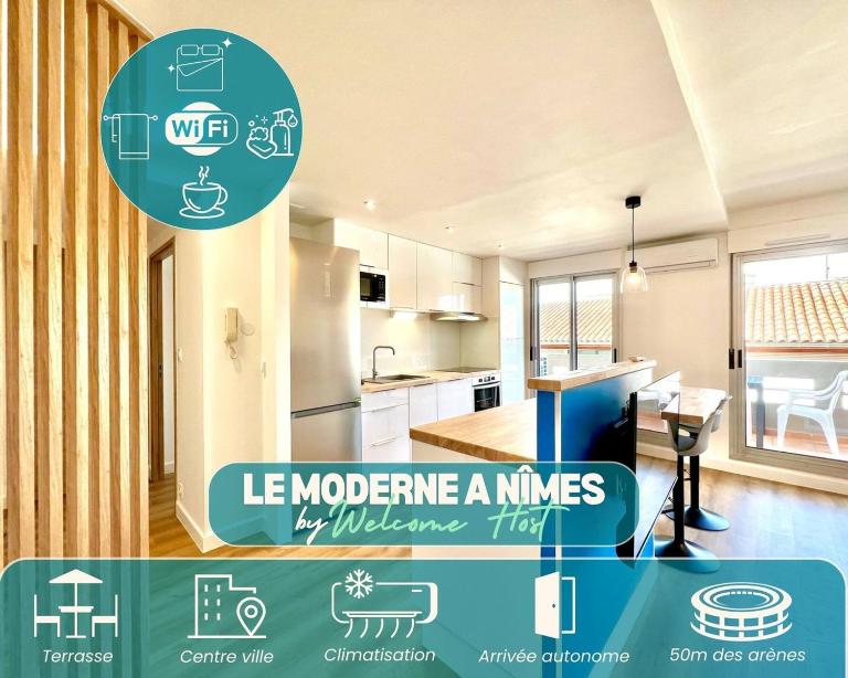 Le Moderne à Nîmes, proche Arènes et gare - Bed and Breakfast Nîmes