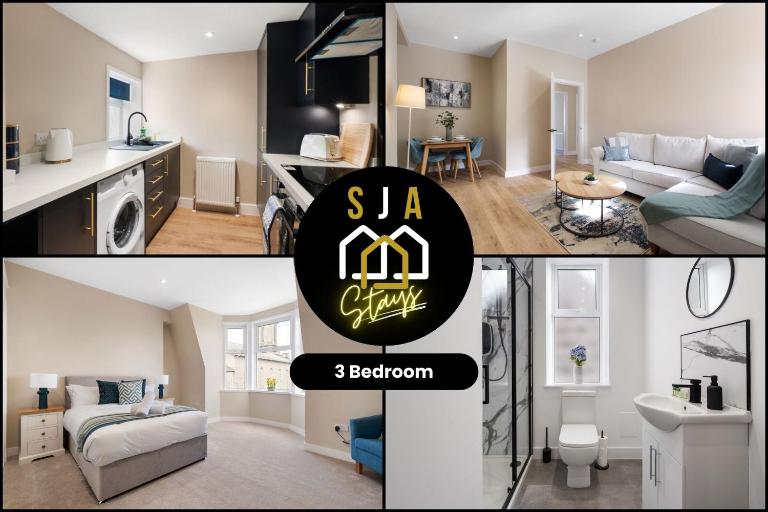 Church Street Residence - SJA Stays - 3 Bed Apartment - Chambres d'hôtes Aberdeen