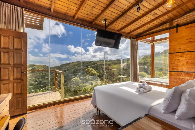Charmosa cabana com vista incrível na serra VST005 - B&B São Paulo dos Pinhais