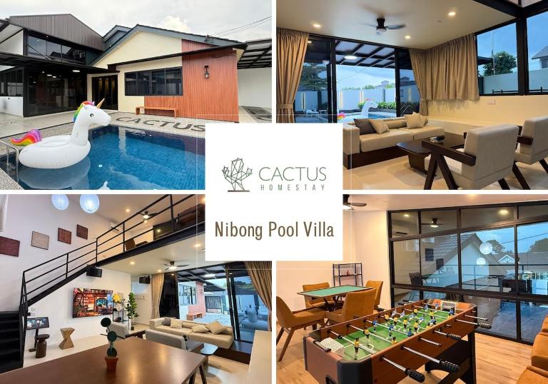 Nibong Pool Villa by Cactus Homestay - Bed and Breakfast Johor Bahru