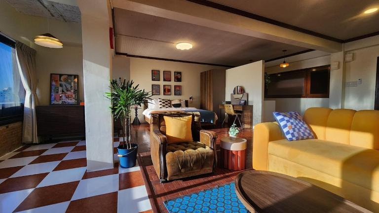 Best River view, Retro vibe studio apartment - Bangkok Old Town - B&B Bangkok