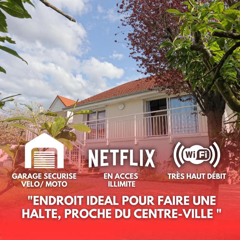 Proche Centre, Gare, Parc, Parking by Maison Bonhage - B&B Chaumont