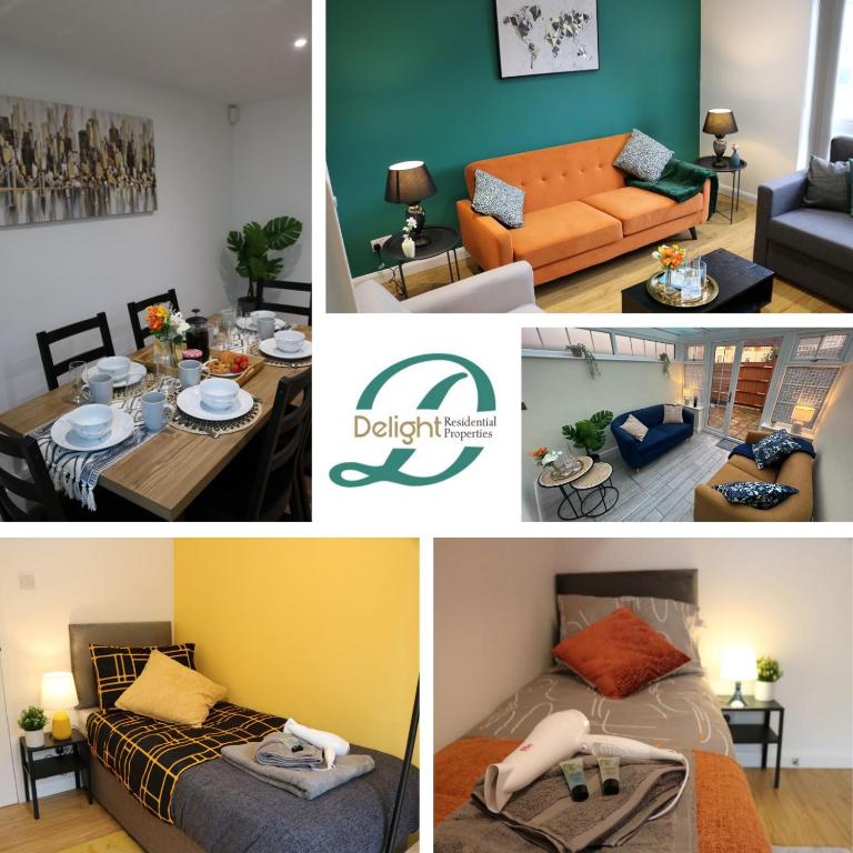 Stylish townhouse-Sleeps 9-Free parking - B&B Milton Keynes