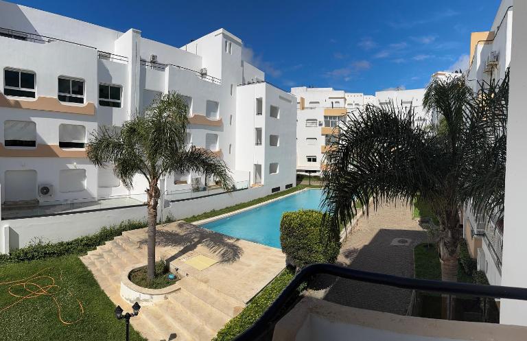 Achakkar Hills Seaside Family Apartment with Pool, Beach Access, AC, Parking, Play Area - B&B Tangier