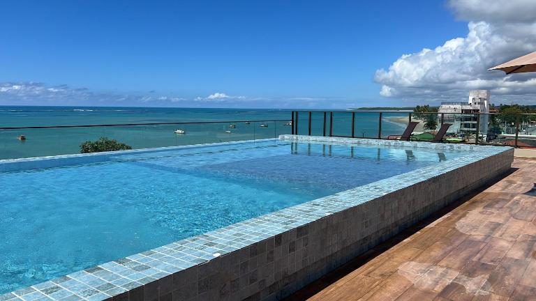 Flat Garden Açores Tamandaré Jardim Privativo Piscina Infinity - B&B Tamandaré