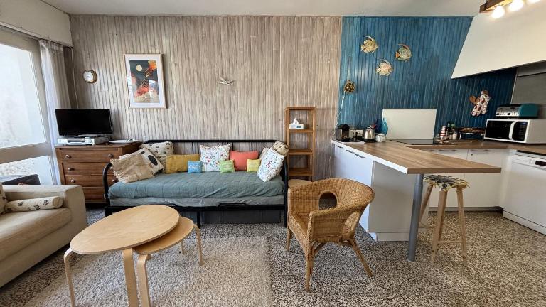 Appartement Fort-Mahon Plage vue mer 50m plage parking privé - Chambres d'hôtes Fort-Mahon-Plage