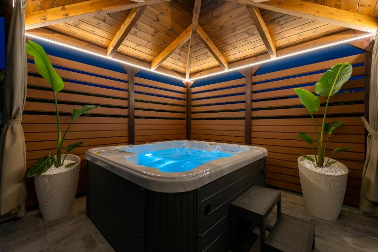 Villa Giota Luxury Living with Private Jacuzzi and Free Car - B&B Theologòs