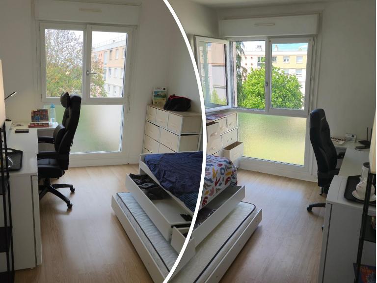 Chambres près des 24H avec 1 lit et 1 lit d'appoint -60kg - Bed and Breakfast Le Mans