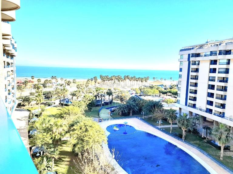 BEACH VALENCIA LUXURY D15-21 Apartment with terrace and sea views with two rooms - B&B Valencia