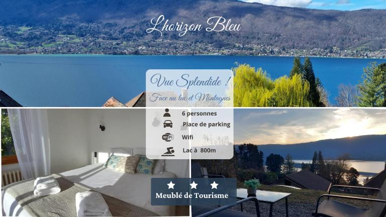 Splendide Vue sur le Lac ! 5mn des plages, parking privé - Bed and Breakfast Veyrier-du-Lac