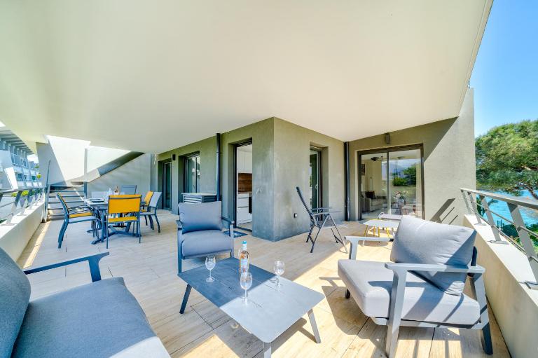 Rooftop 3 pièces avec Piscine face mer - Ferienwohnung Villeneuve-Loubet