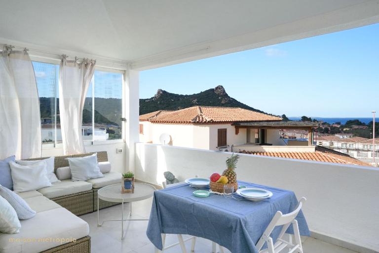 La Casetta terrace and sea view - B&B Cannigione